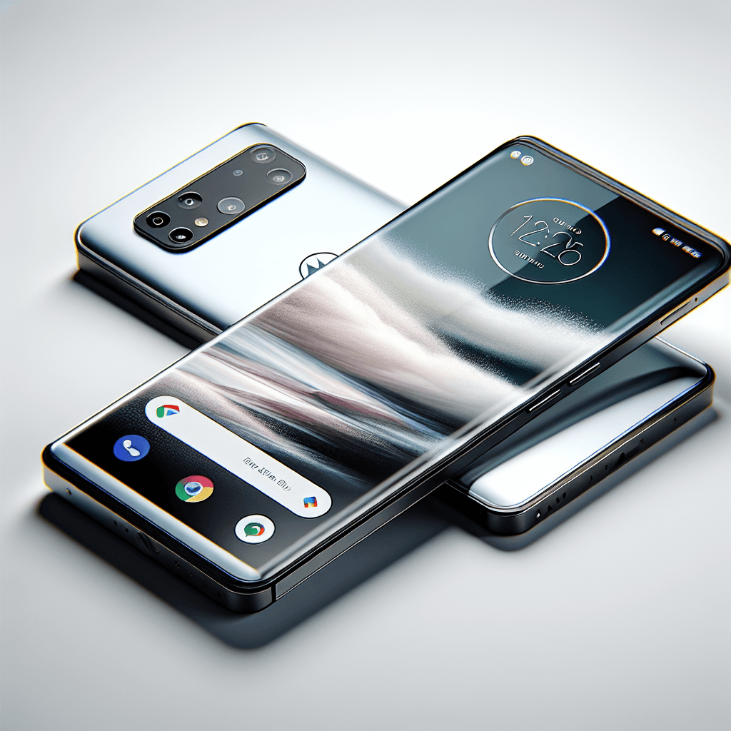 High-resolution image of sleek Motorola Edge 70 smartphones highlighting modern design and advanced camera setup.