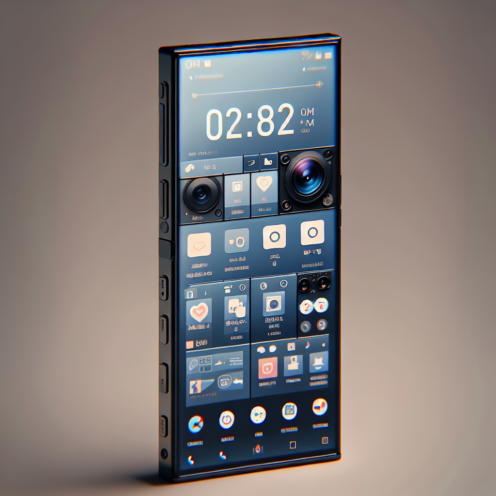 Sleek realme C83 smartphone with large touchscreen and dual front cameras on a white background.