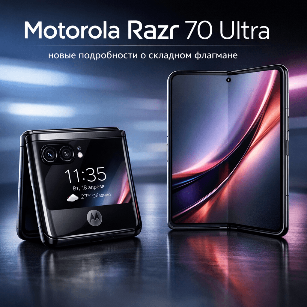 Illustration of Motorola Razr 70 Ultra: новые подробности о складном флагмане